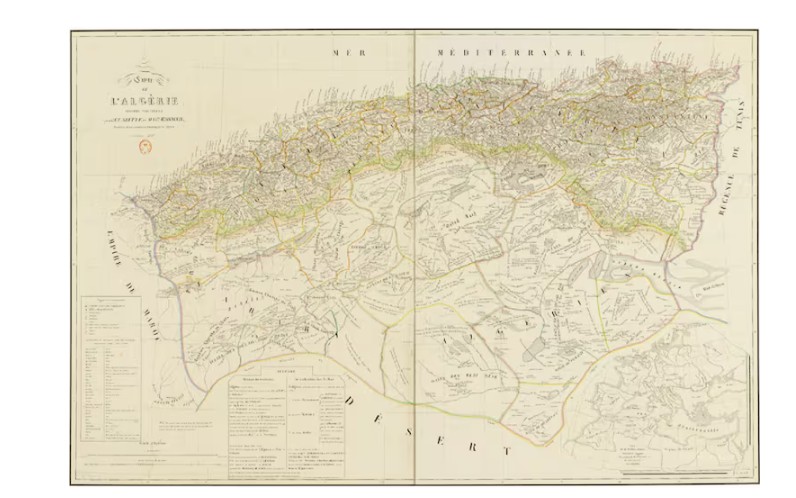 خريطة الجزائر 1846